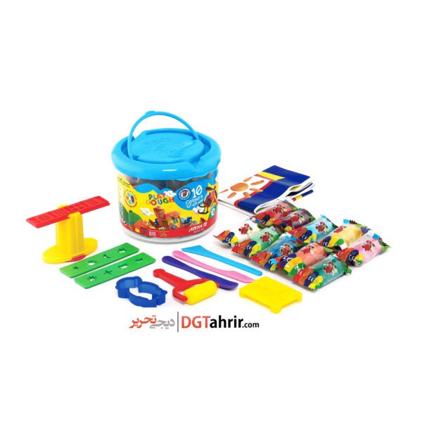 خمیر بازی 10رنگ آریا سطلی کد 1068